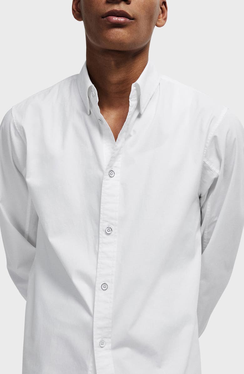 rag & bone Fit One Zac Slim Fit Stretch Button-Up Shirt, Alternate, color, White