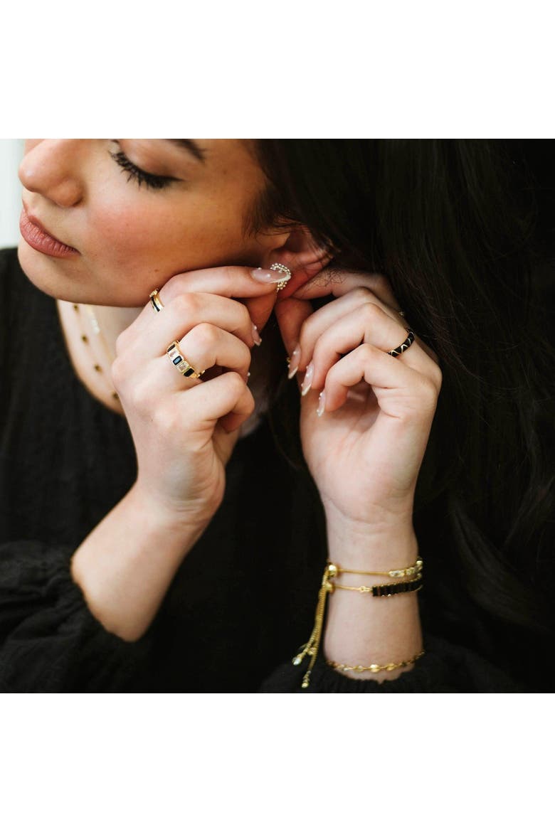 The Sterling Luxe Label Bracelet, Alternate, color, Gold