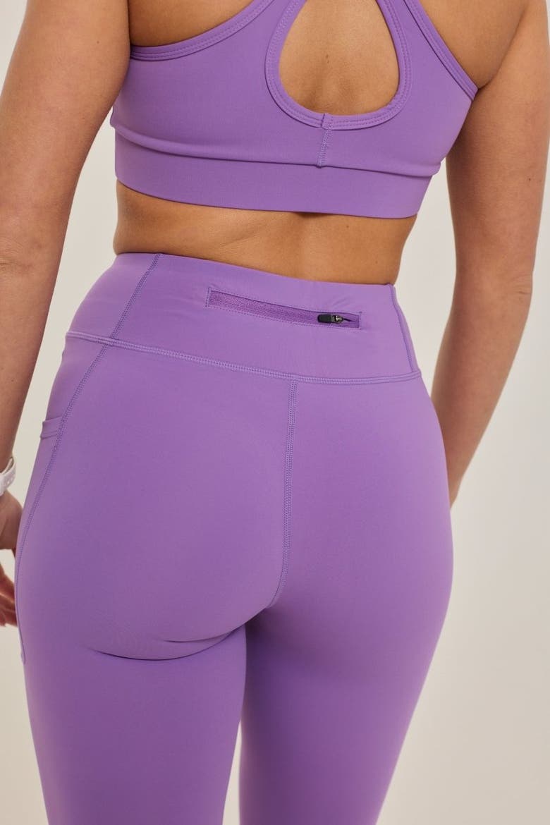 Infinite High Waisted Leggings - Purple, Alternate, color, Purple
