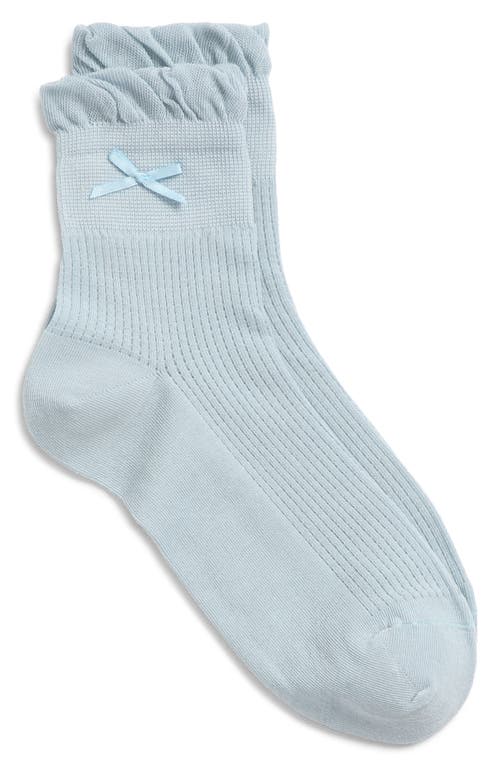 Casa Clara Lily Seamed Tights In Blue