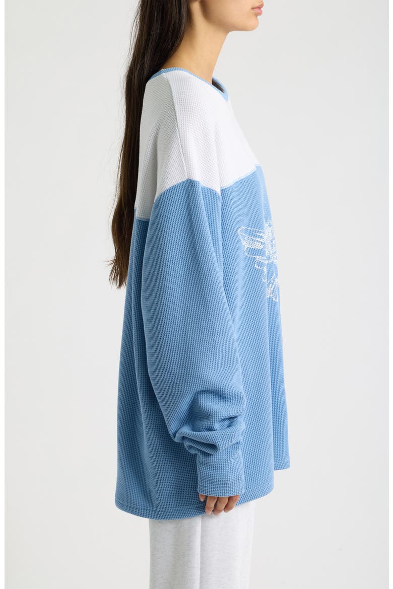 Varsity Blues Thermal Long Sleeve Tee, Alternate, color, BLUE