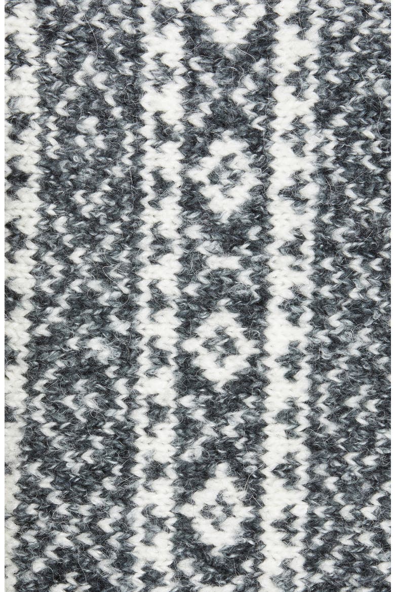 Maisie Alpaca & Cotton Blend Sweater Vest, Alternate, color, BLACK/ WHITE