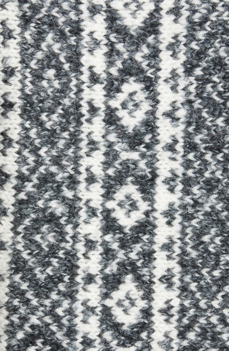 rag & bone Maisie Alpaca & Cotton Blend Sweater Vest, Alternate, color, Black/ White