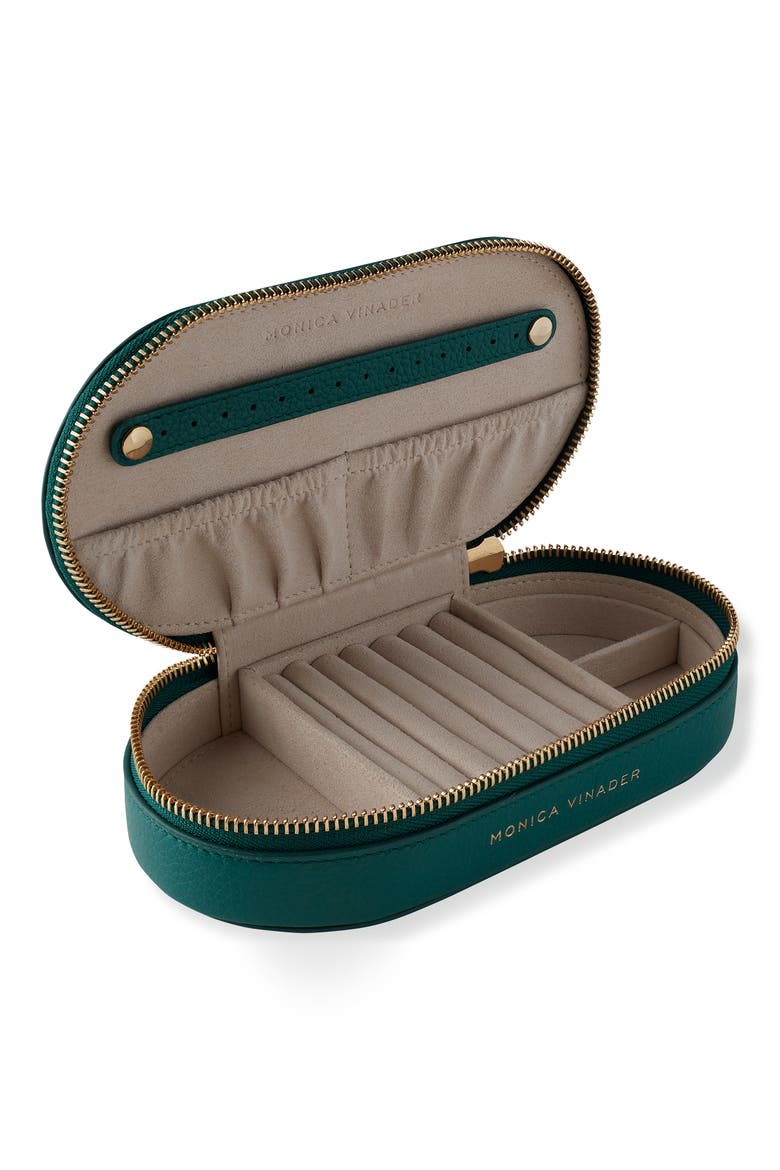 Leather Jewelry Box, Alternate, color, AVOCADO