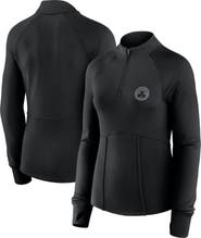 FANATICS Women's Fanatics Black Boston Celtics Elements Match Raglan Quarter-Zip Top