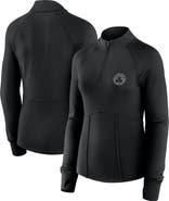 FANATICS Women's Fanatics Black Boston Celtics Elements Match Raglan Quarter-Zip Top