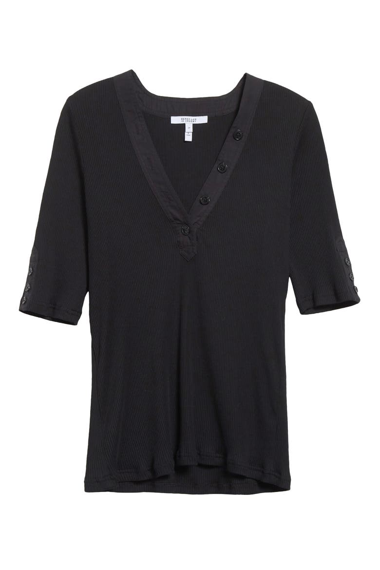 Adrian Rib Top, Alternate, color, BLACK