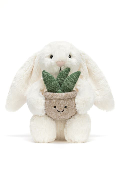 Bunny with Plant Plushie