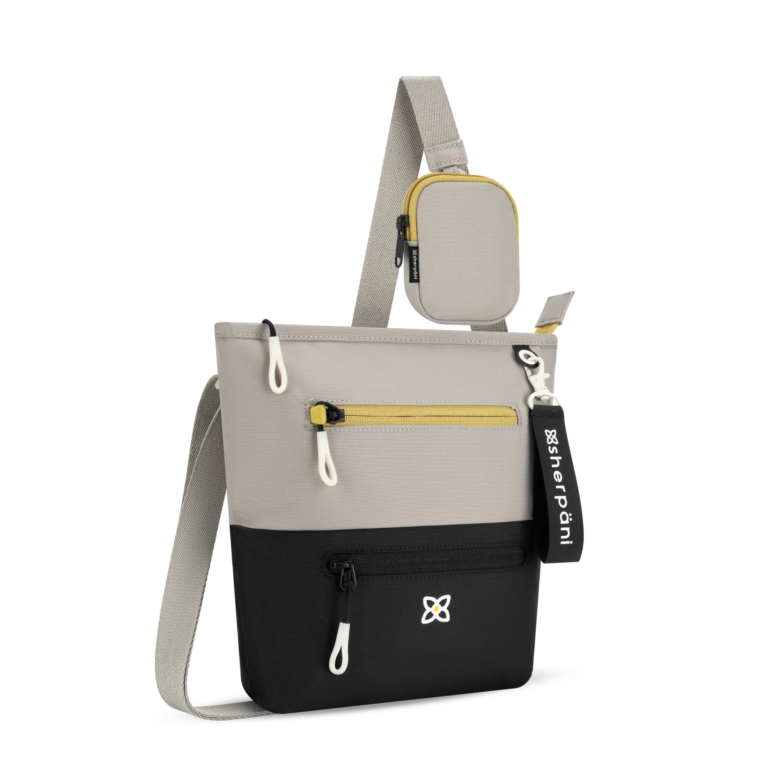 Sherpani Sadie Nylon Crossbody Bag RFID Protection and Removable Coin Purse, Alternate, color, Wasabi Stone