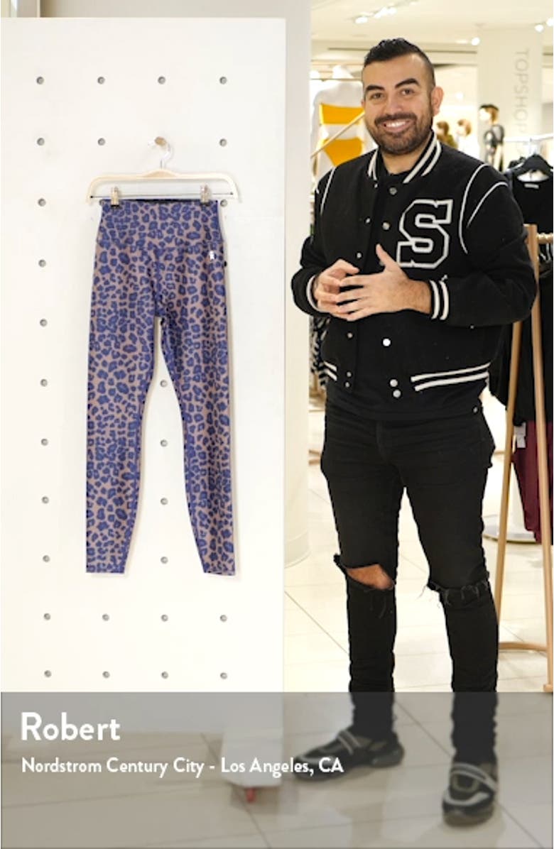 High Waist Leopard Leggings, sales video thumbnail