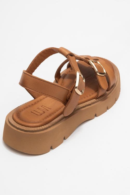 Forever & Always Shoes Melvin Leather Sandal In Brown