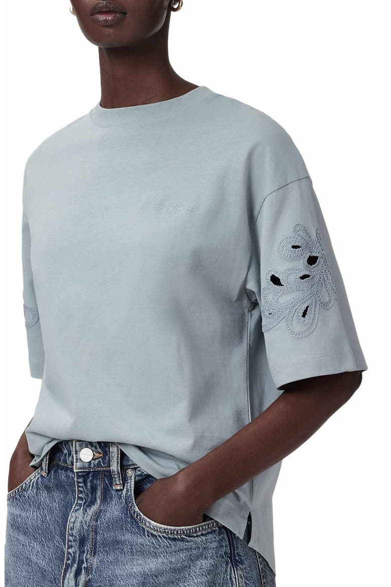 Lola Amelie Oversize T-Shirt, Alternate, color, HIGH RISE BLUE