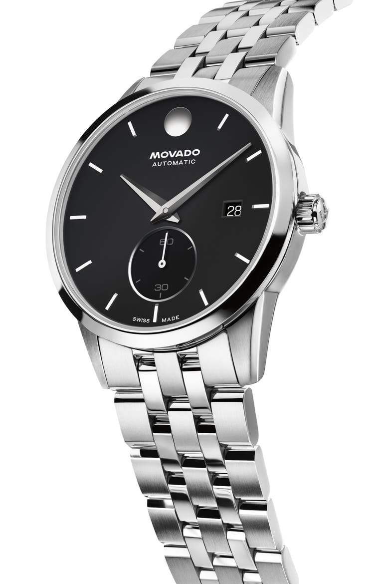 Museum Taga Automatic Bracelet Watch, Alternate, color, BLACK