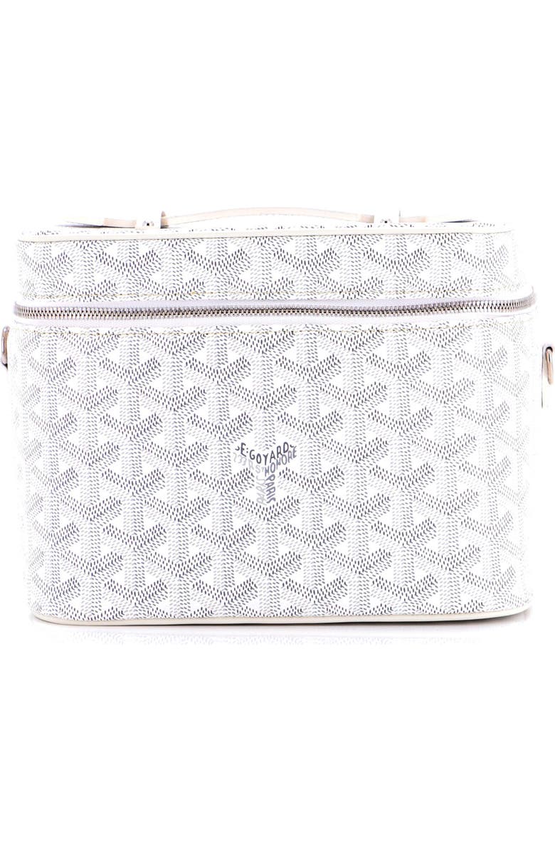 Pre-Owned Goyard Muse Vanity Case Coated Canvas, Main, color, White