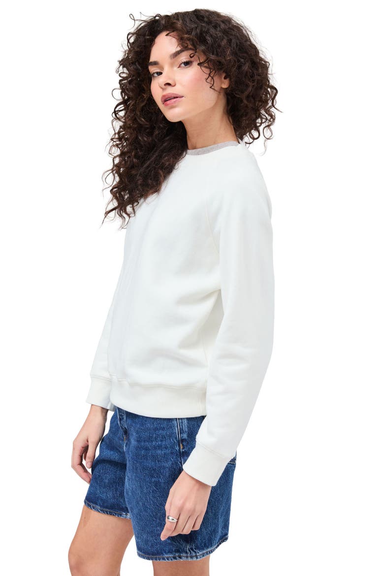 The Recycled Fleece Classic Sweatshirt, Alternate, color, Coconut Milk
