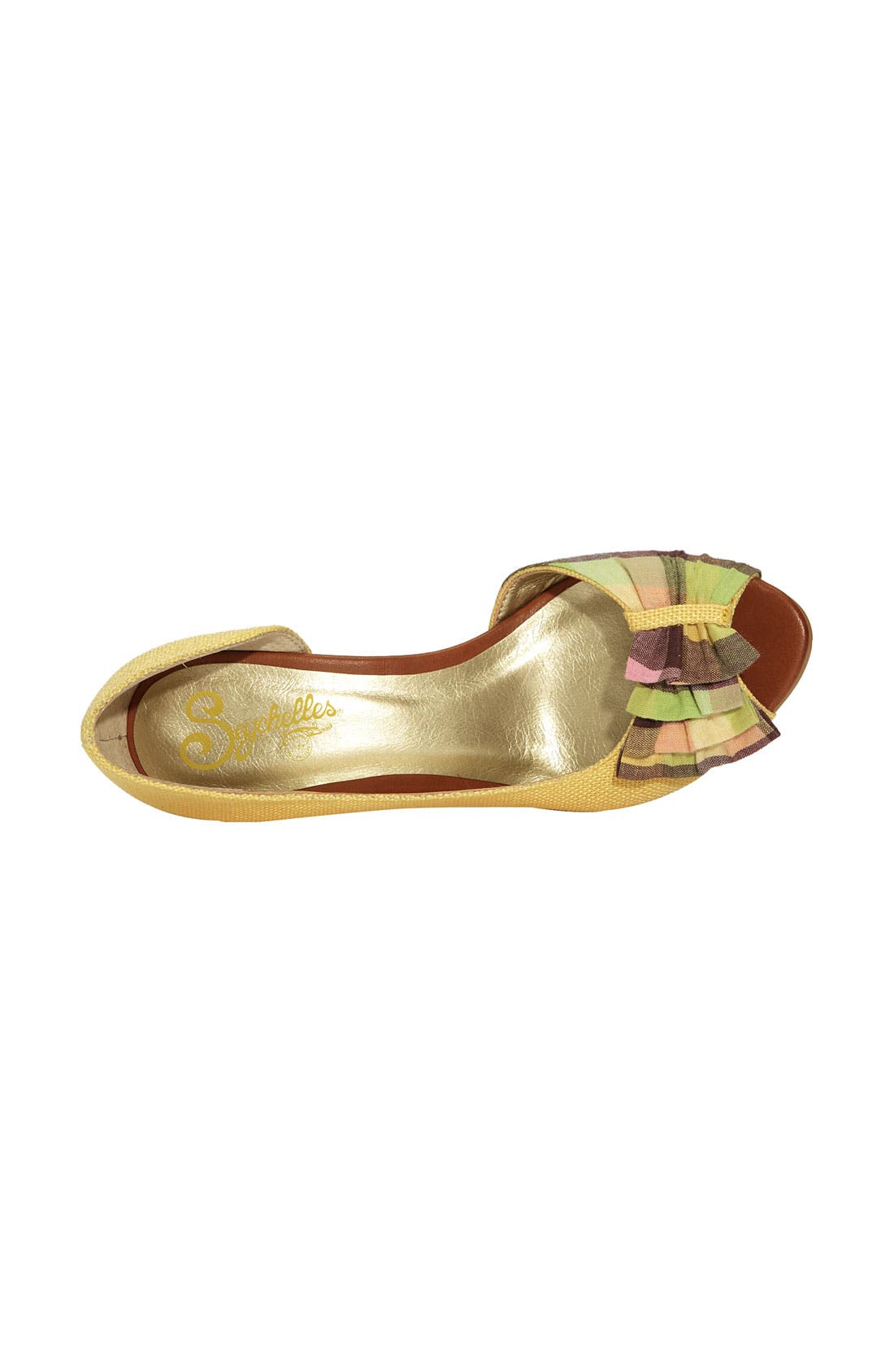 'Amethyst' Peep Toe Pump, Alternate, color, YELLOW