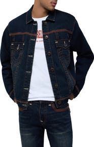 True Religion Super Flatlock Trucker Jacket
