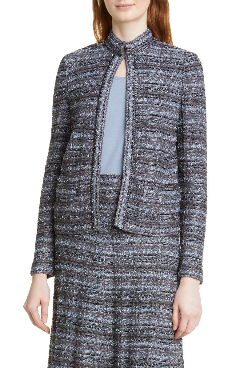 Misook Tweed Jacket, Main, color,