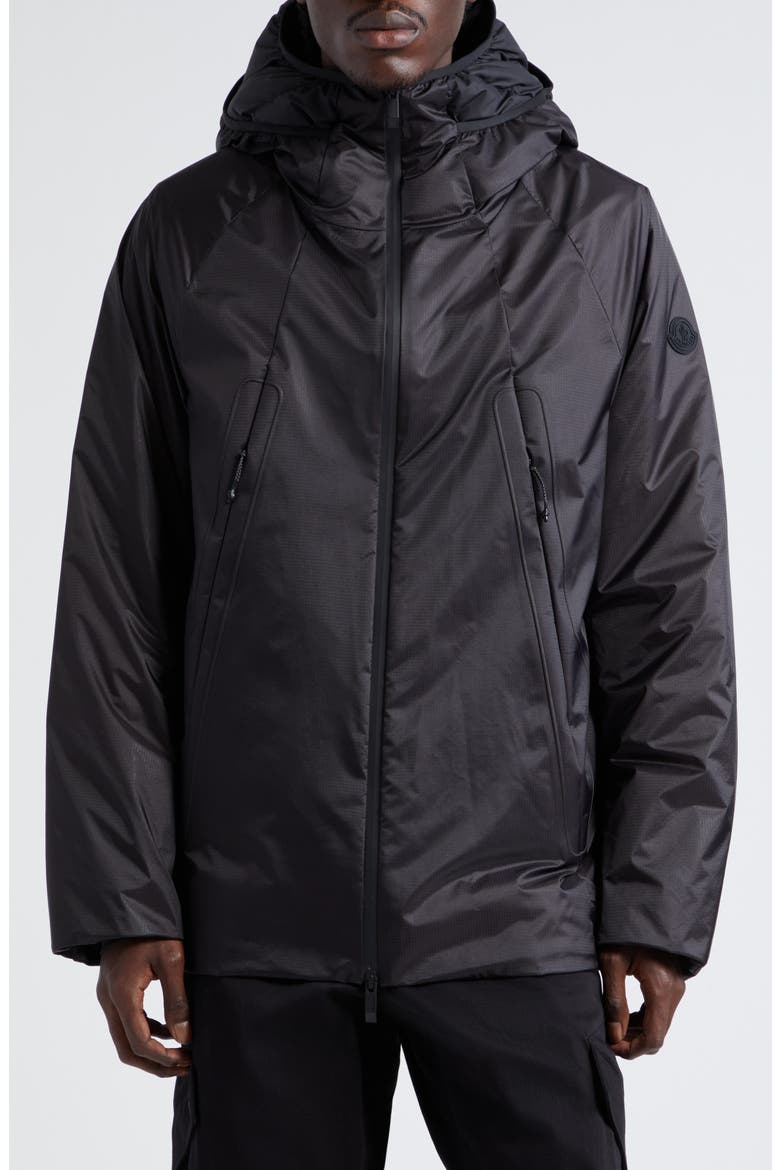 Aberdeen Hooded Down Jacket, Main, color, BLACK