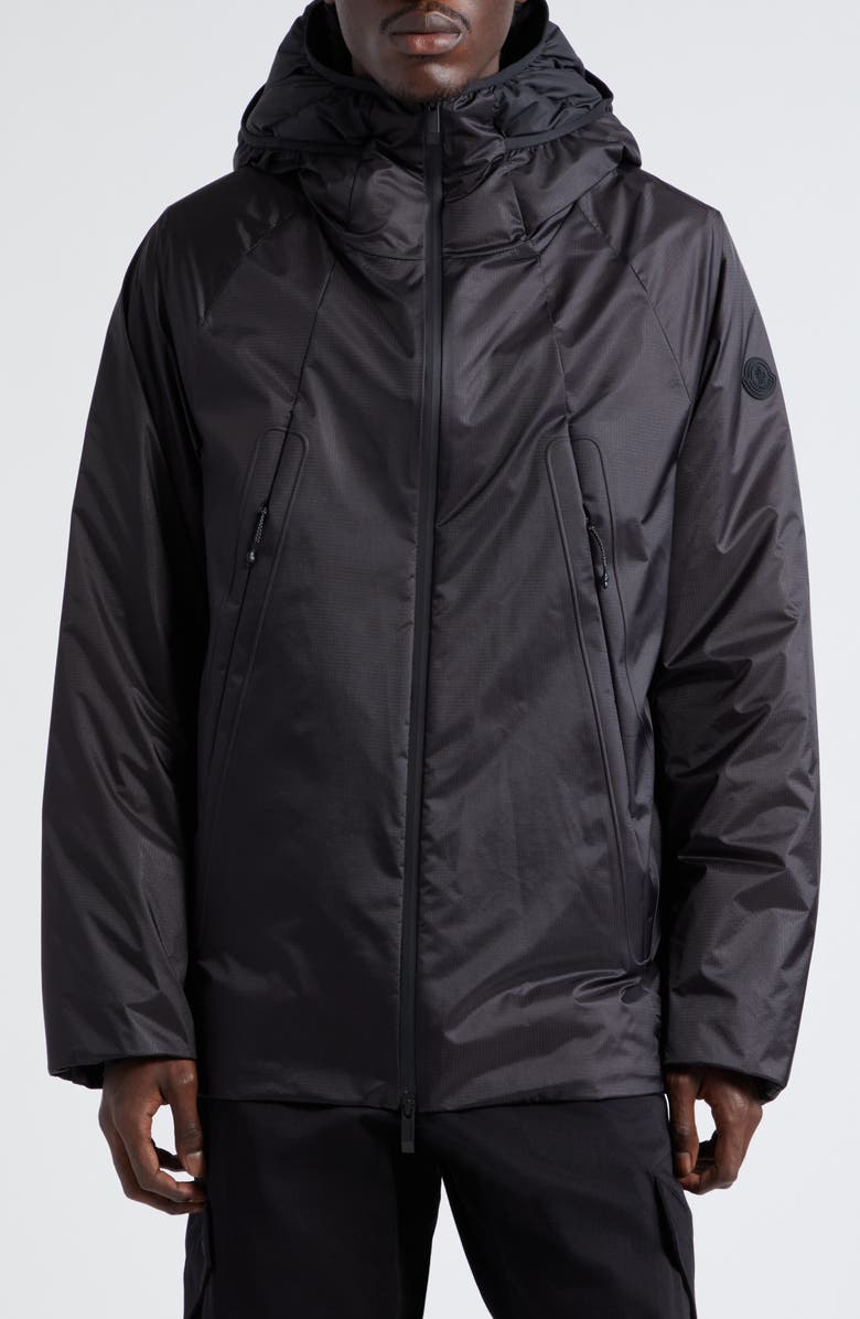 Moncler Aberdeen Hooded Down Jacket, Main, color,
