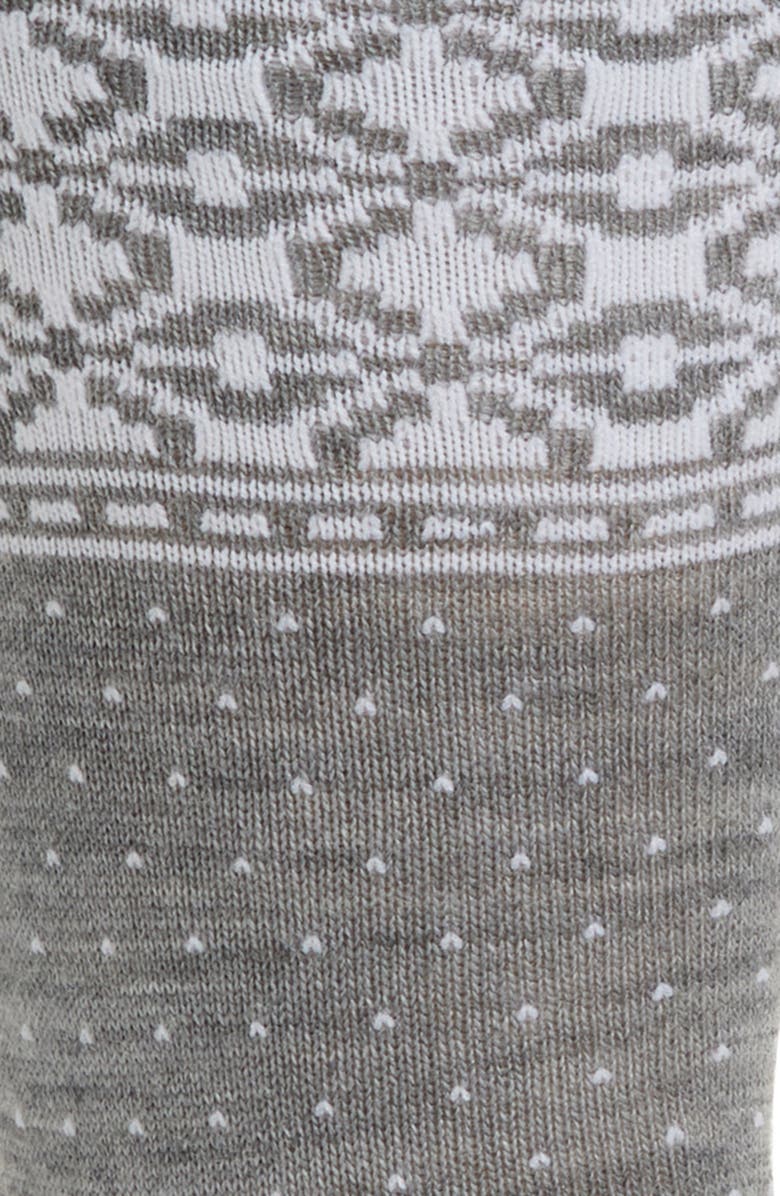 Nordstrom Fair Isle Wool Blend Socks, Alternate, color, Heather Grey