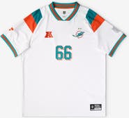 FANATICS Youth Fanatics White Miami Dolphins Football x Football V-Neck Fan Top