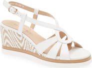 Regarde Le Ciel Madison Slingback Platform Wedge Sandal