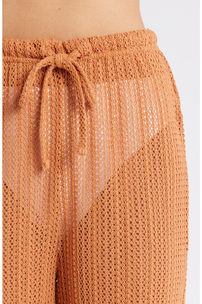 Largo Beach Cover-Up Pants, Alternate, color, TOFFEE
