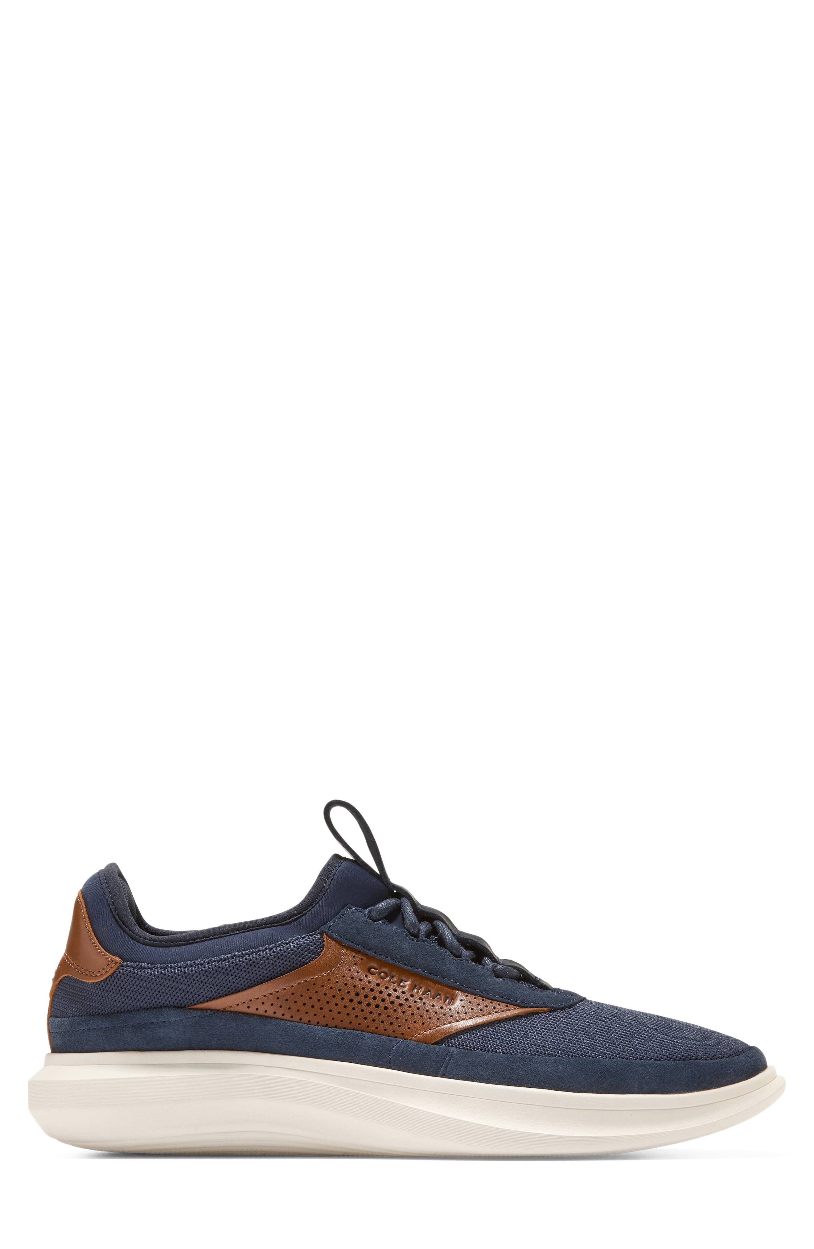 Grand Aerion Sneaker, Alternate, color, NAVY BLAZER / BRITISH TAN
