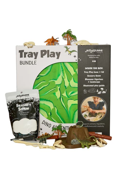Kids' Tray Play Dinosaur Sensory Toy Set