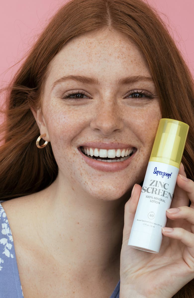 Supergoop!<sup>®</sup> Zincscreen 100% Mineral Lotion Broad Spectrum SPF 40 Sunscreen, Alternate, color, 