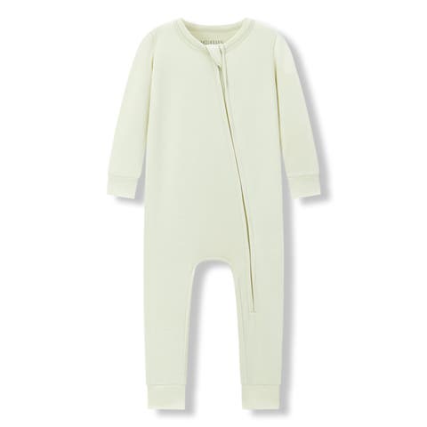 Luxe Solid Zipper Pajama (Baby)