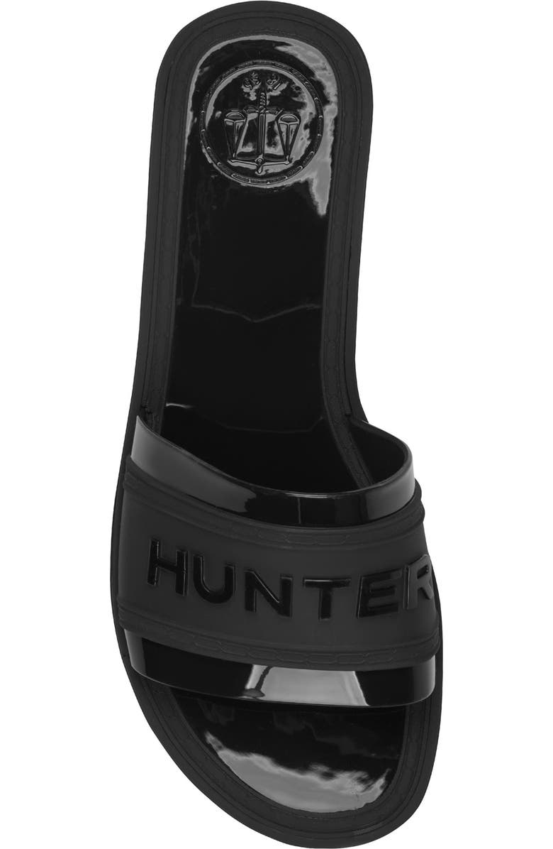 Hunter Marina Slide Sandal, Alternate, color, Black 001