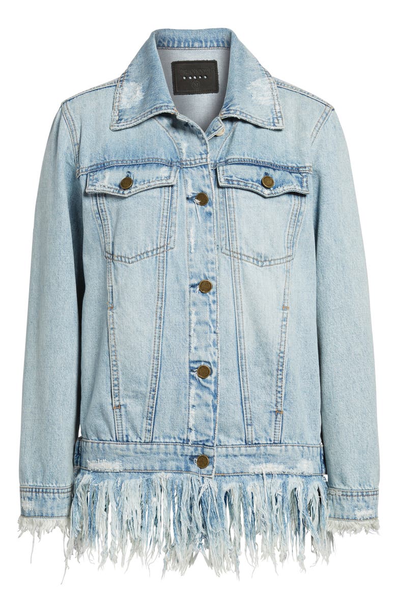 BLANKNYC Whiplash Denim Jacket, Alternate, color, 