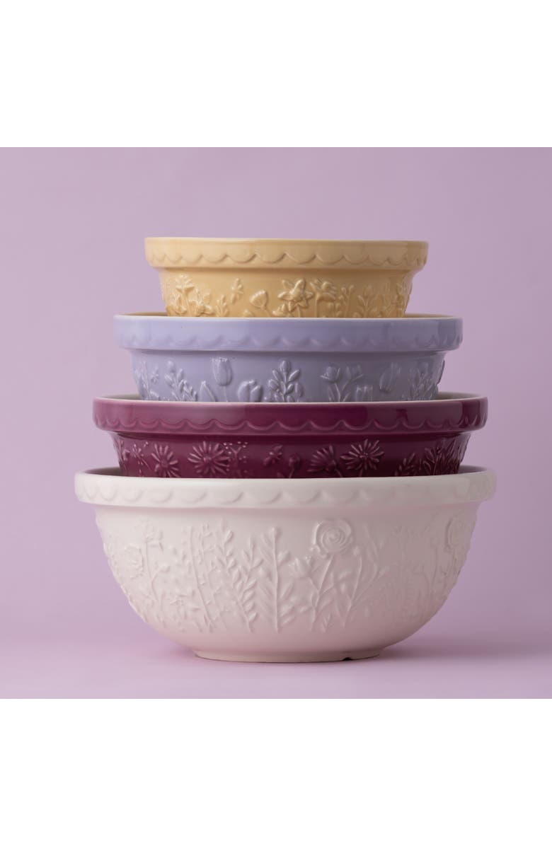 MASON CASH In The Meadow Tulip Size 24 Mixing Bowl, 2.15 Quart, Alternate, color, Lilac