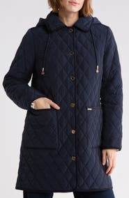 Michael Kors Quilted A-Line Coat