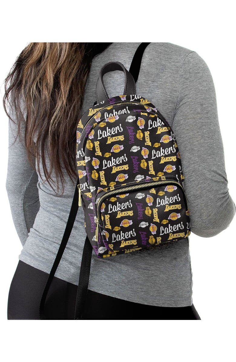 FOCO Youth FOCO Black Los Angeles Lakers Repeat Brooklyn Mini Backpack, Alternate, color, Black