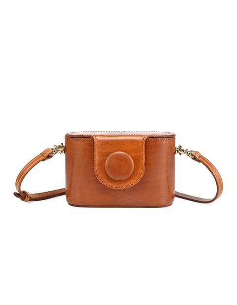 Begonia Genuine Leather Vintage Case Crossbody