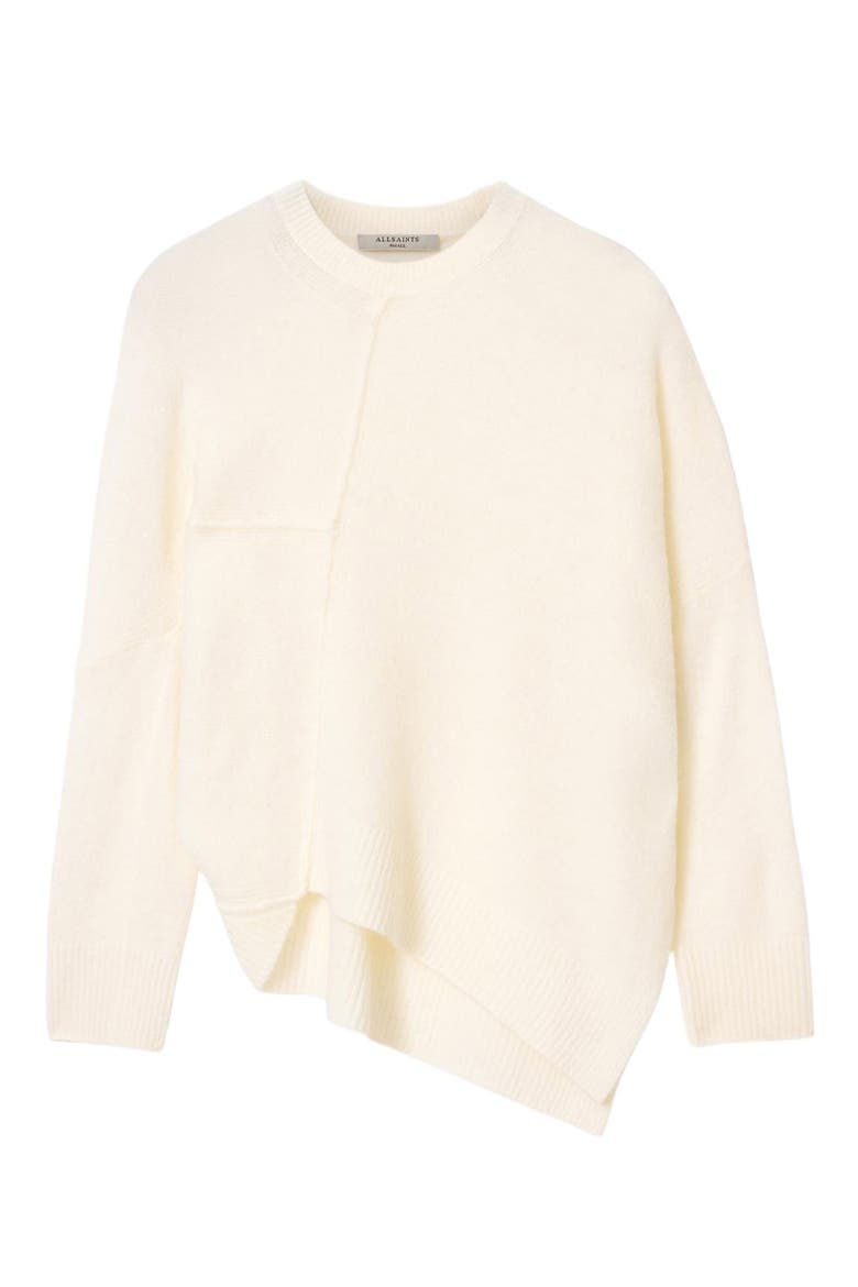 Lock Merino Wool Blend Sweater, Alternate, color, CHALK WHITE