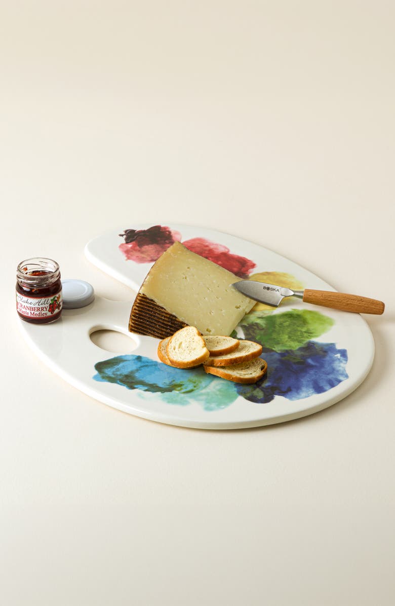 Uncommon Goods Artist Palette Serving Board, Main, color, Multi