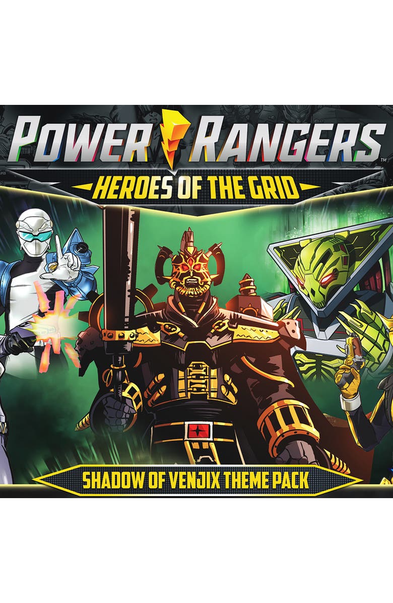 Renegade Game Studios Power Rangers Heroes of The Grid Shadow of Venjix Theme Pack Expansion RPG, Alternate, color, Multicolored
