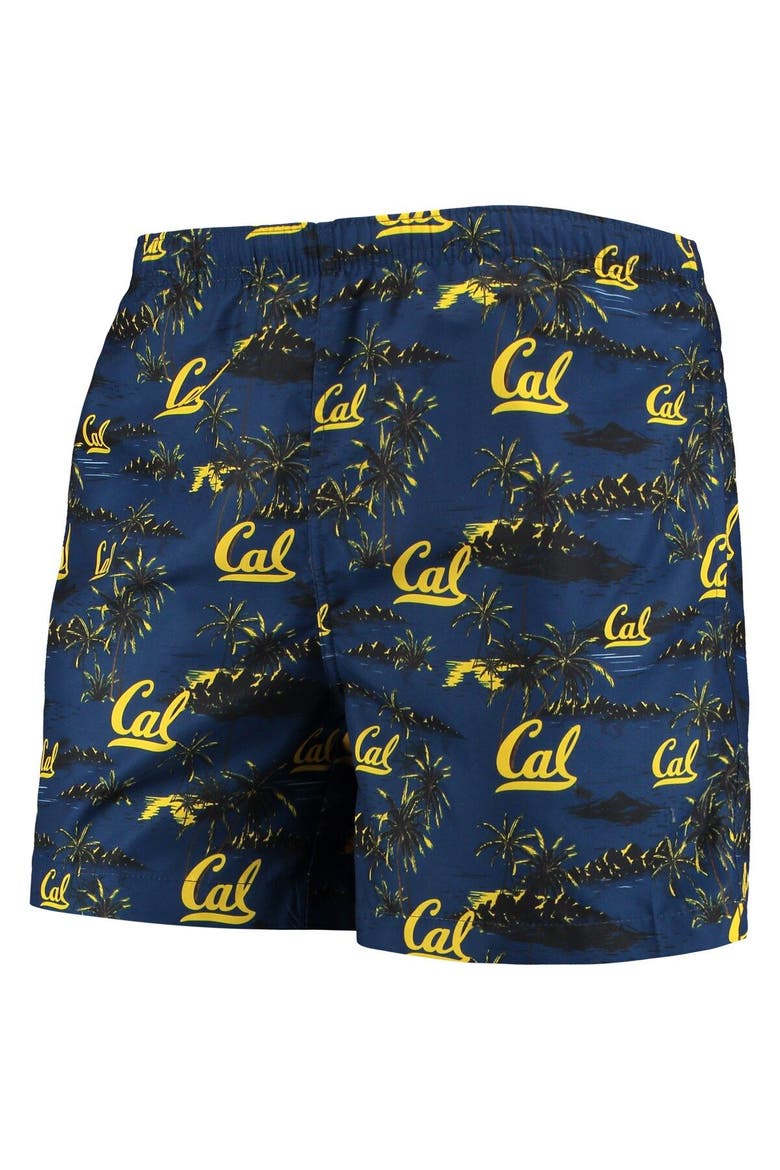 Men's FOCO Navy Cal Bears Island Palm Swim Trunks, Alternate, color, Navy