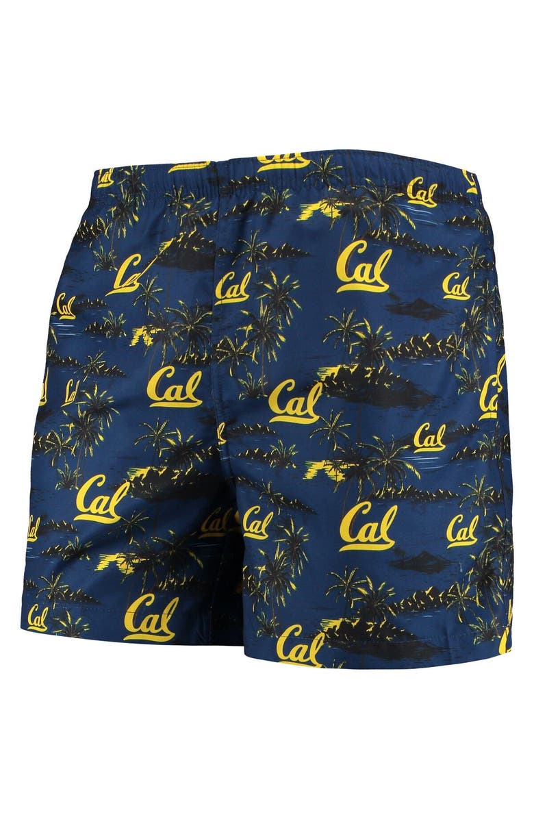 FOCO Men's FOCO Navy Cal Bears Island Palm Swim Trunks, Alternate, color, Navy
