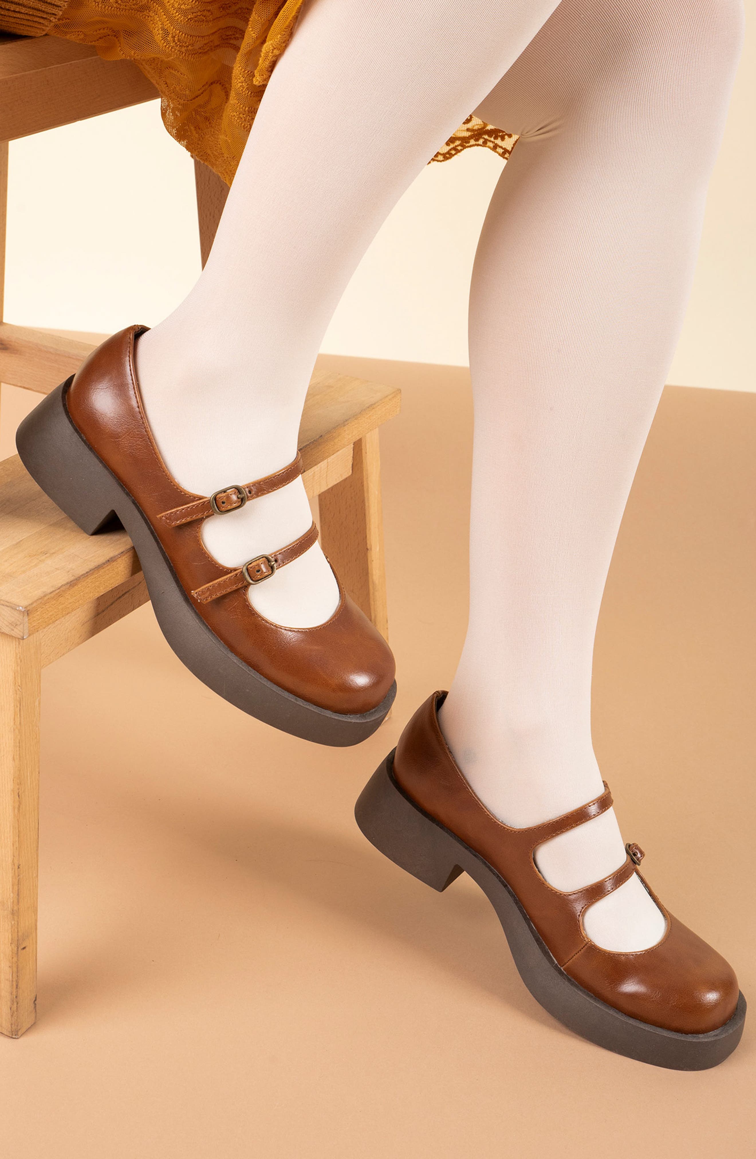 Fan Club Mary Jane Platform Pump, Alternate, color, TAN