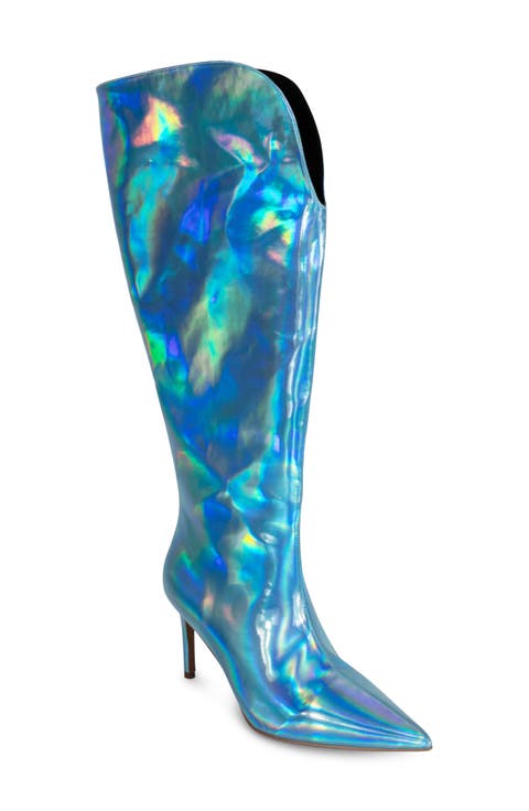 Kay Faux Leather Knee High Boot