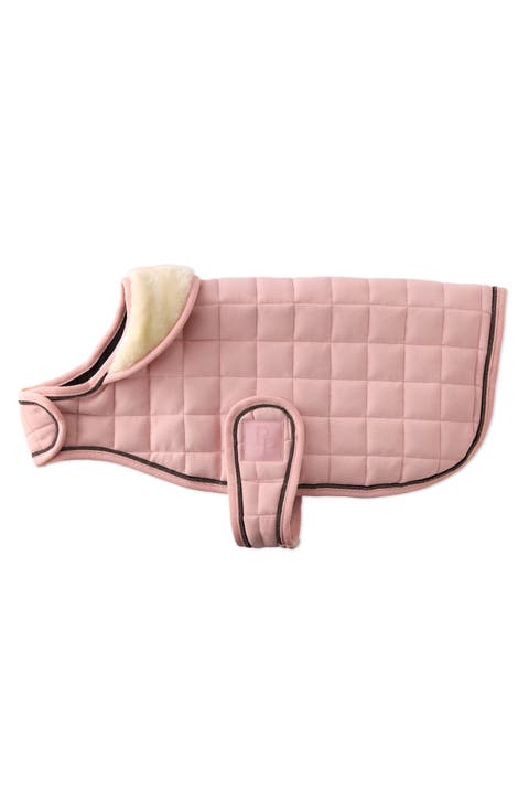 Roxy Crystal Bling Faux Leather Dog Coat