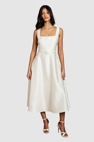 Coast Petite Belted Midi Dress