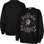 '47 Women's '47 Black Buffalo Sabres Circle Change Stars Oversized Sweatshirt