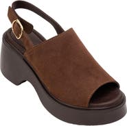 Forever & Always Shoes Power Leather Platform Wedge Sandals