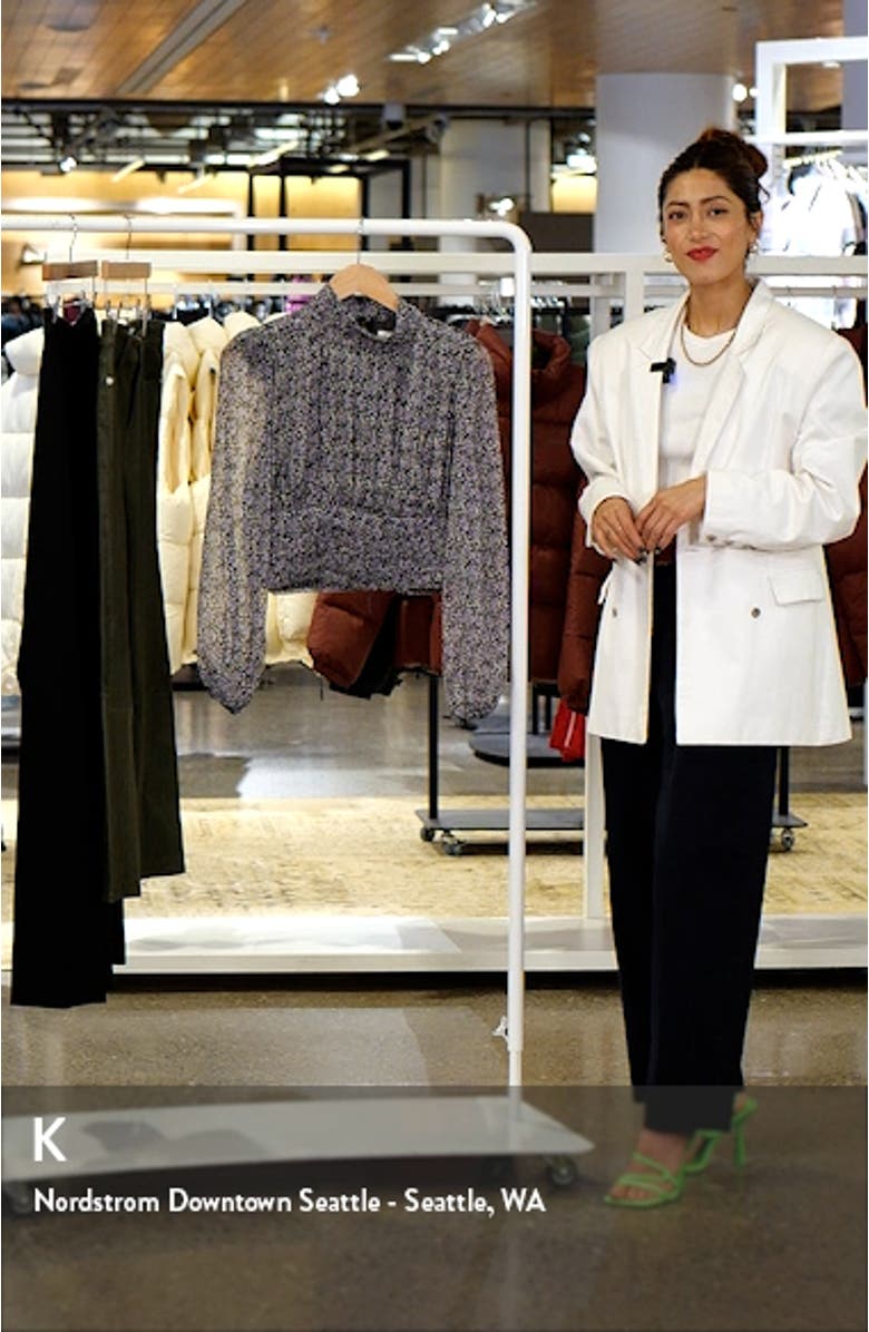 Floral Print Crop Top, sales video thumbnail